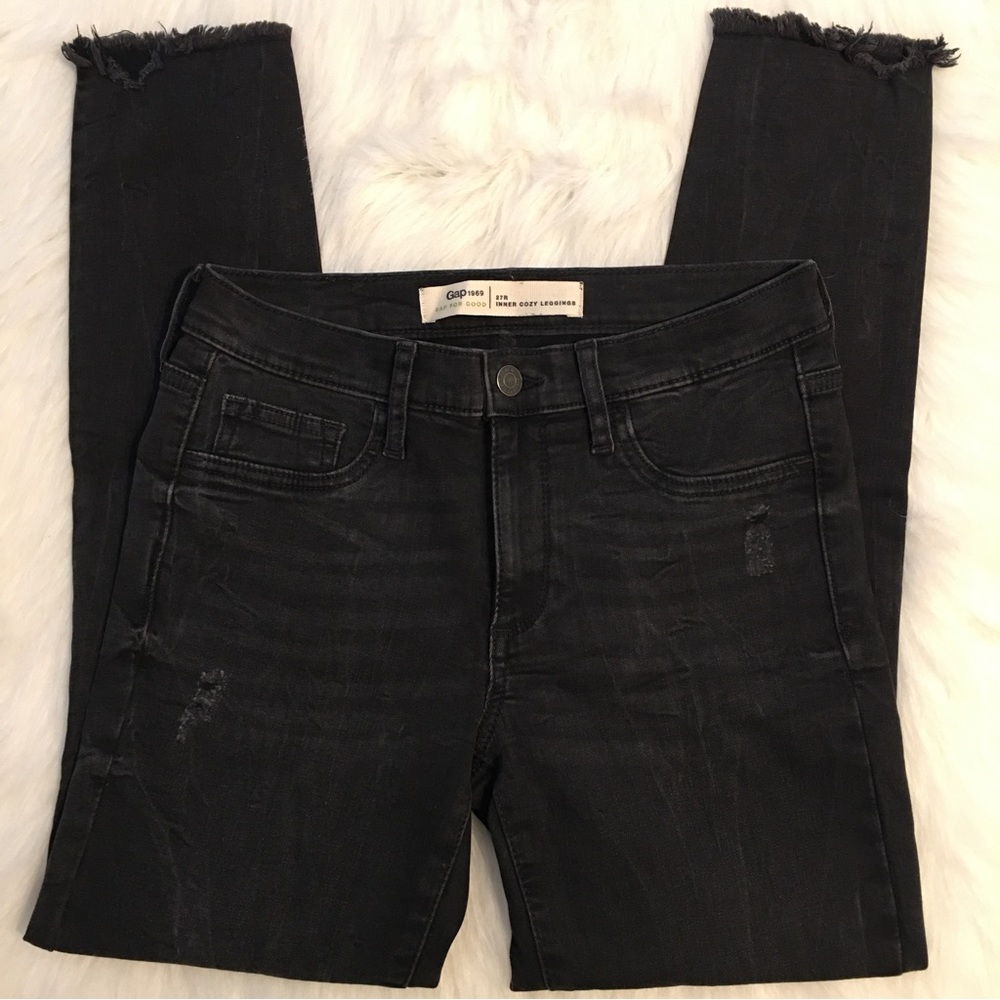 GAP black Inner Cozy legging Jeans size 27